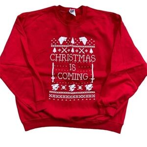Games Of Thrones Christmas Is Coming Ugly Sweatshirt size 2XL